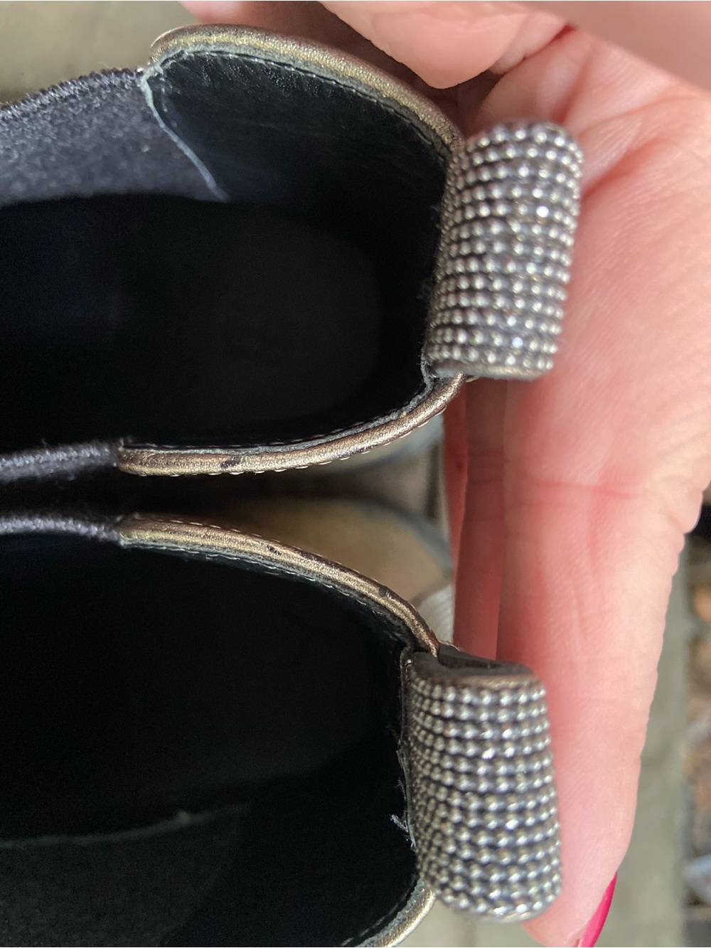 Brunello Cucinelli Metallic Gold Leather Chelsea Boot - Picture 13 of 14